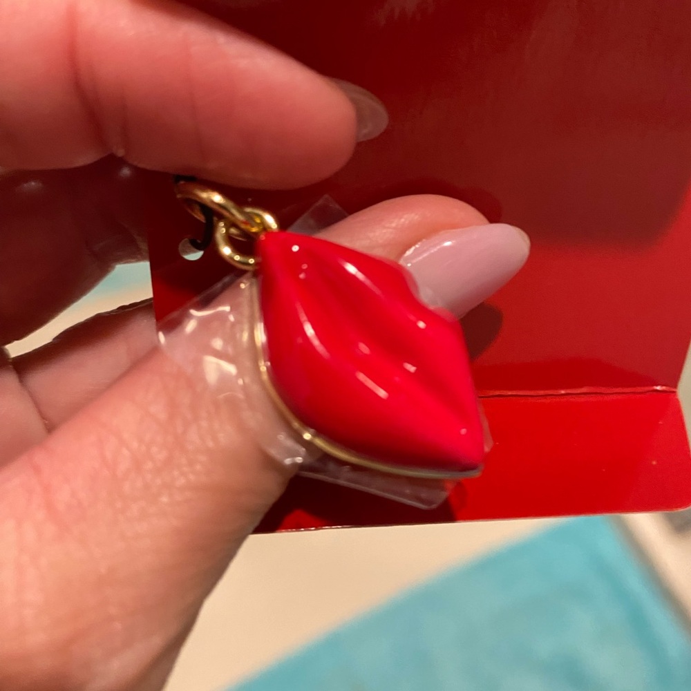 Red Lip lipstick Charm